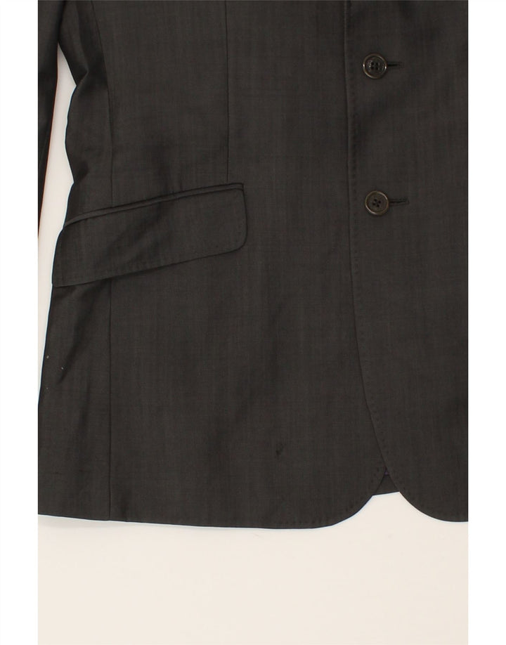 TED BAKER Mens 2 Button Blazer Jacket UK 40 Large Grey Wool Vintage Ted Baker and Second-Hand Ted Baker from Messina Hembry 