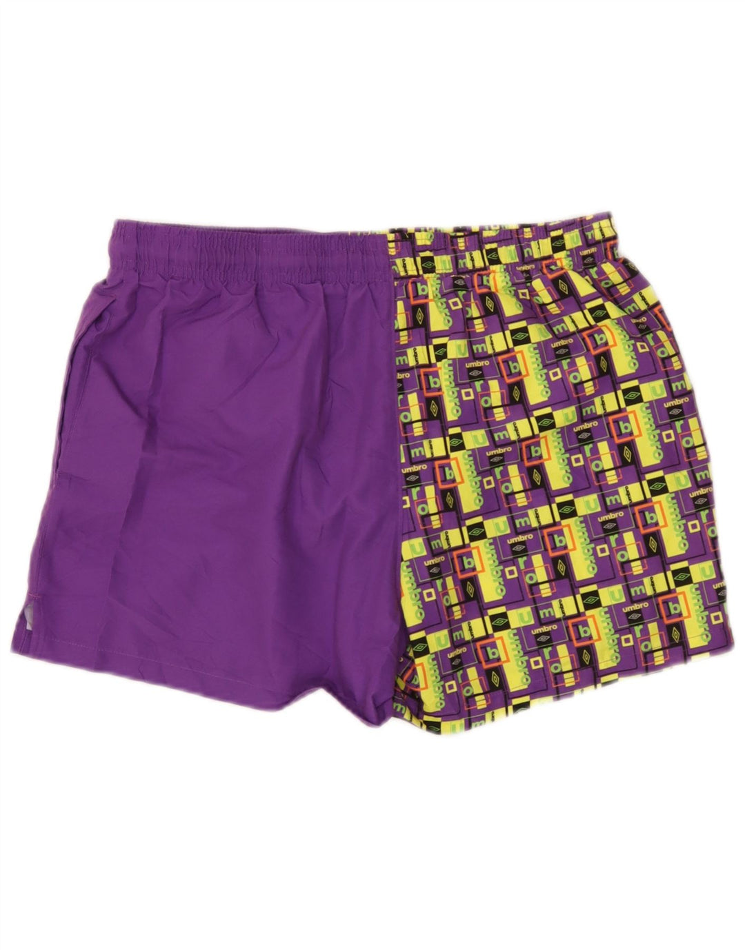 Мужские шорты для плавания Umbro с рисунком, большие фиолетовые, из полиэстера с геометрическим рисунком