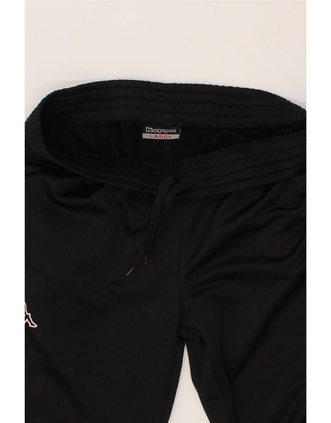 KAPPA Womens Tracksuit Trousers UK 14 Large Black Polyester Vintage Kappa and Second-Hand Kappa from Messina Hembry 