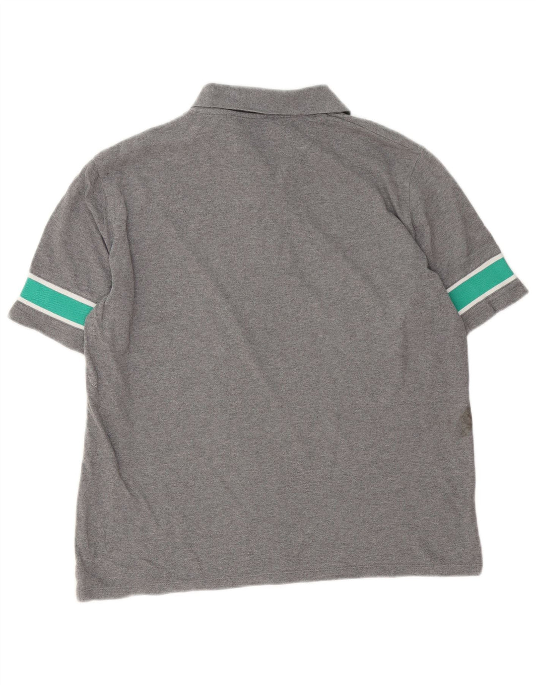 Мужская рубашка-поло свободного кроя Lyle & Scott, хлопковая рубашка с цветными блоками среднего серого цвета