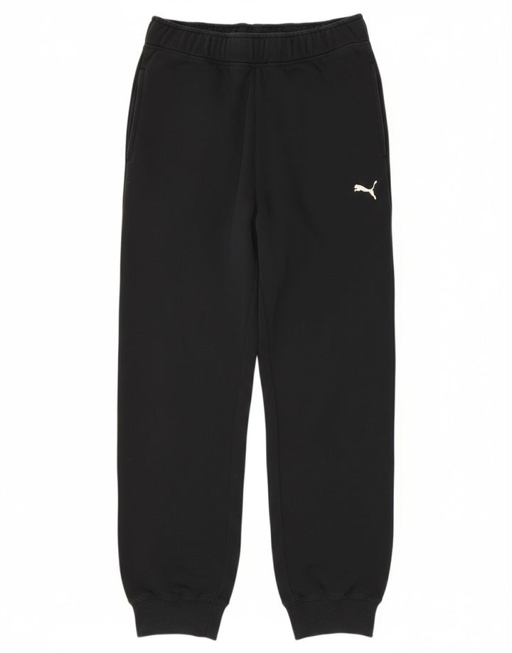 PUMA Mens Tracksuit Trousers Joggers Medium  Black Cotton