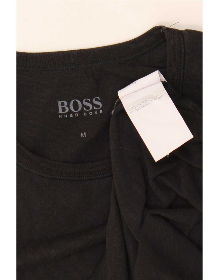 Мужская футболка Hugo Boss Top Medium Black Cotton