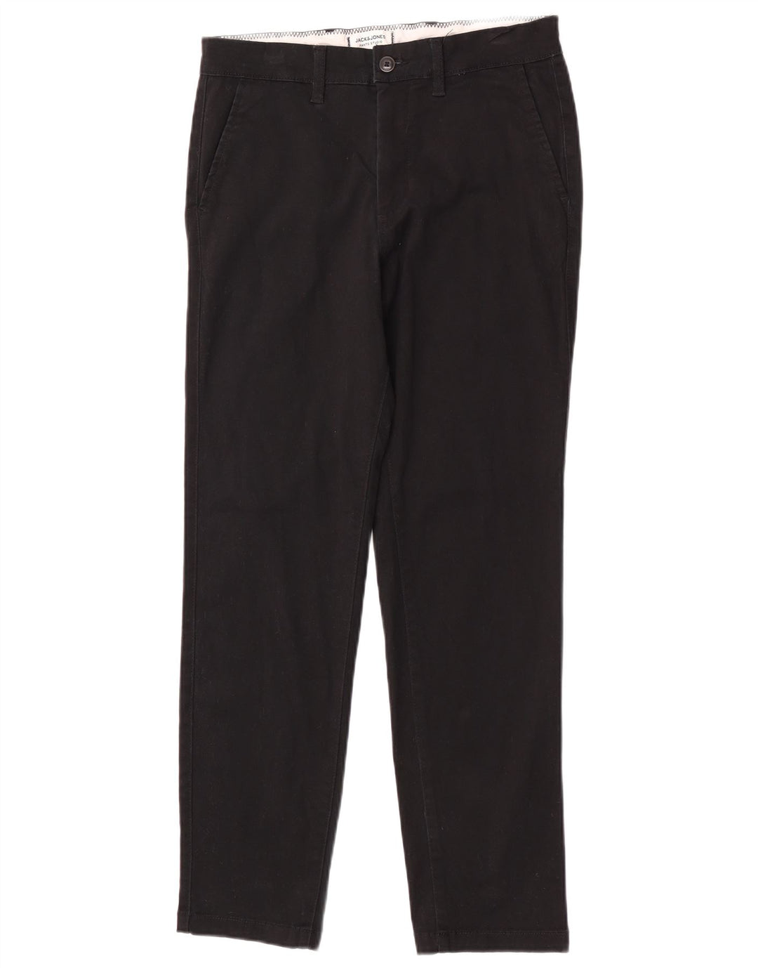 Мужские брюки чинос Jack & Jones Regular W30 L30, черные хлопковые