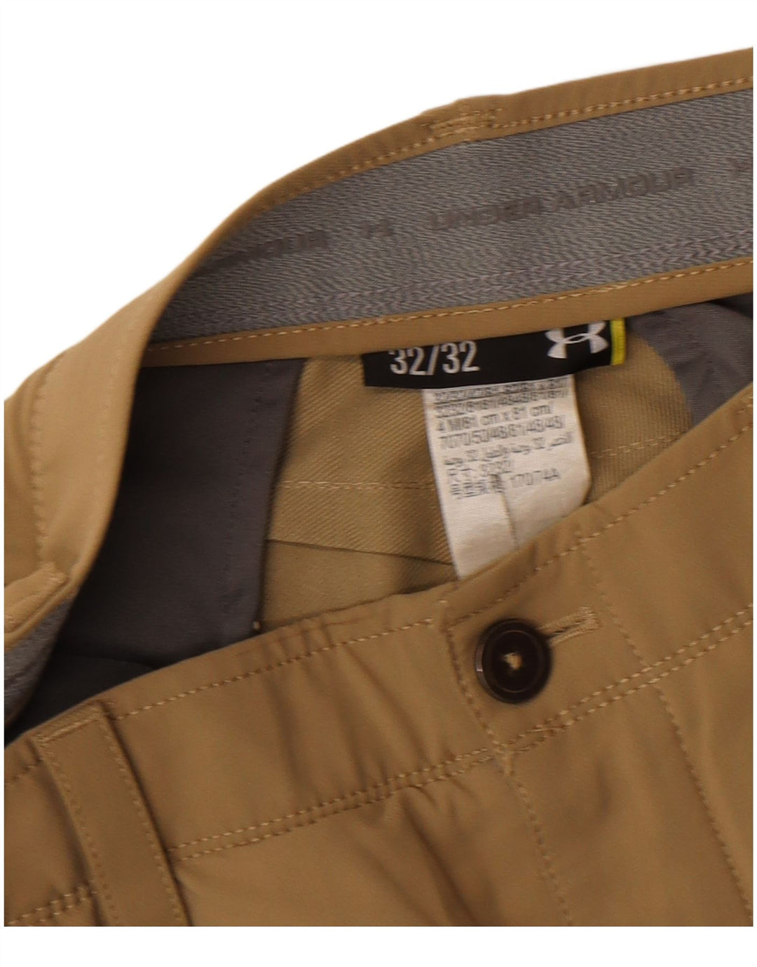 Мужские прямые брюки чинос Under Armour W32 L32, бежевый нейлон