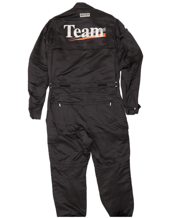 Мужской комбинезон с графикой Hugo Boss Formula One, размер 110, 2XL, черный, шелковый, спортивный