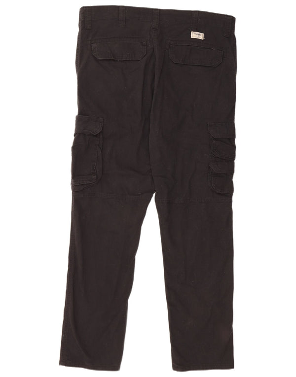 Мужские зауженные брюки-карго Wrangler W36 L30, черные, хлопковые