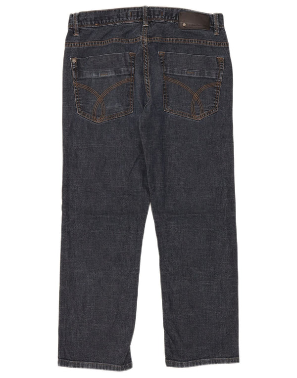 Мужские прямые джинсы Calvin Klein W32 L26 темно-синие, хлопок