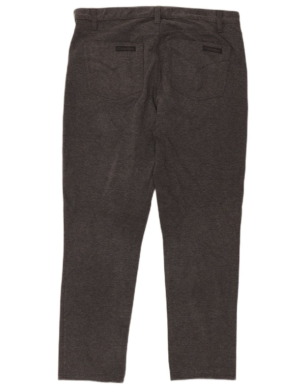 Женские узкие повседневные брюки Calvin Klein, размер США 14, большие размеры W32 L30, серый хлопок