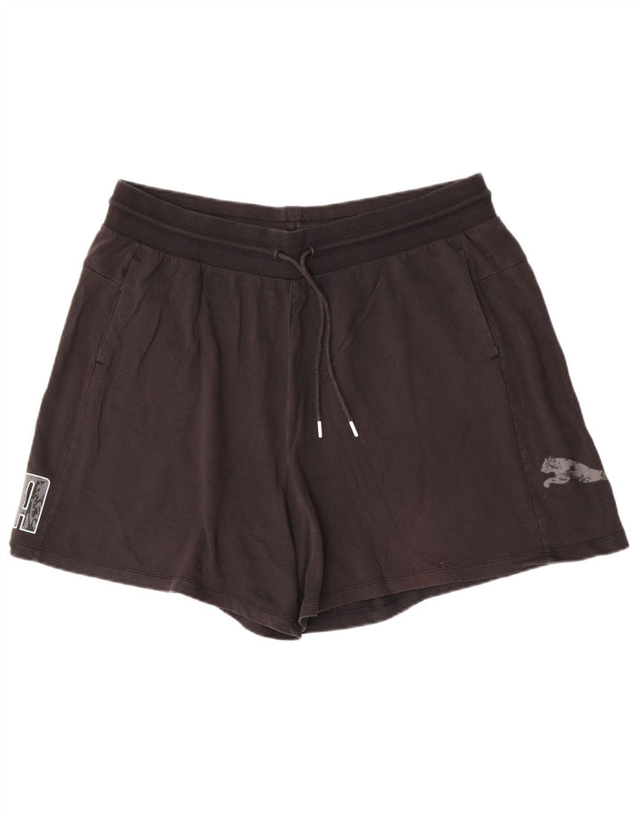 Женские спортивные шорты Puma с рисунком 2XL, черный хлопок
