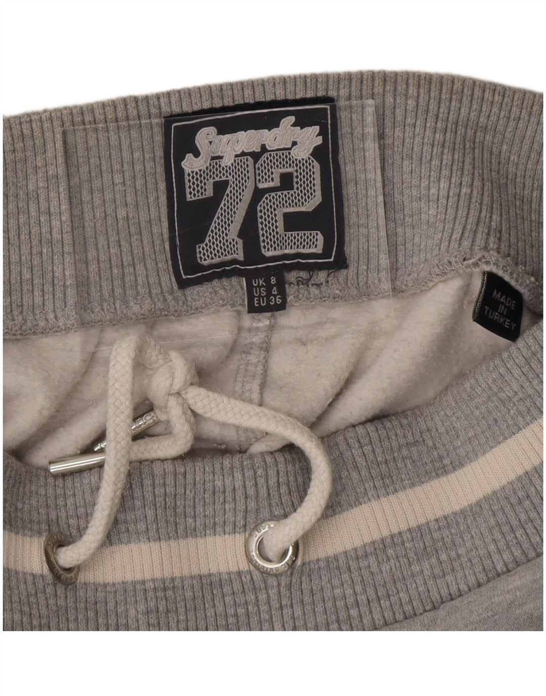 Женские спортивные брюки с графическим рисунком Superdry, джоггеры, Великобритания, 8, маленькие, серые