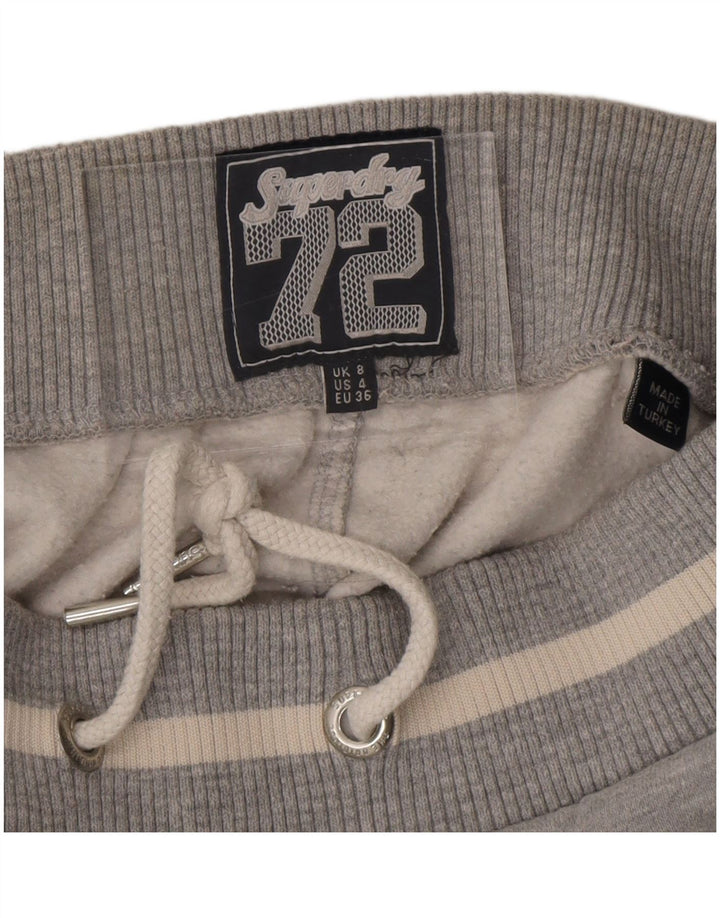 Женские спортивные брюки с графическим рисунком Superdry, джоггеры, Великобритания, 8, маленькие, серые