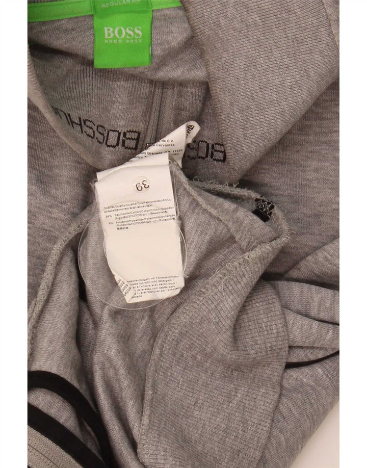 Мужской спортивный костюм Hugo Boss, верхняя куртка, маленький серый хлопок в полоску