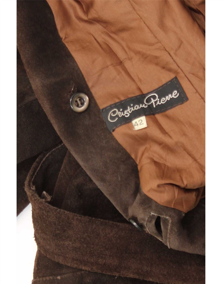 Винтажная женская замшевая куртка IT 42 Medium Brown