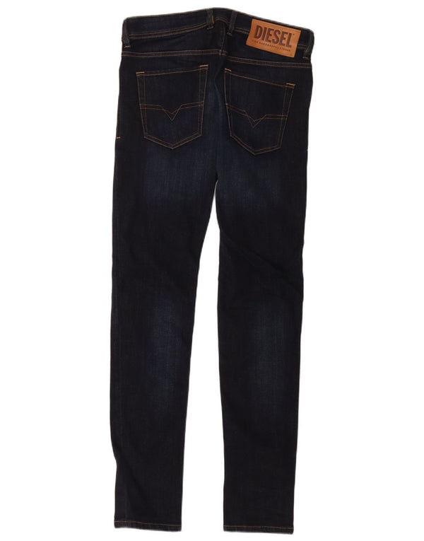 Мужские джинсы скинни Diesel W30 L32 темно-синие, хлопок