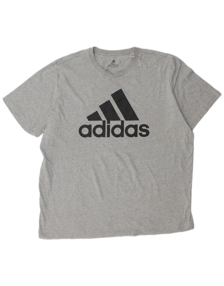 Мужская футболка с рисунком ADIDAS 2XL серая