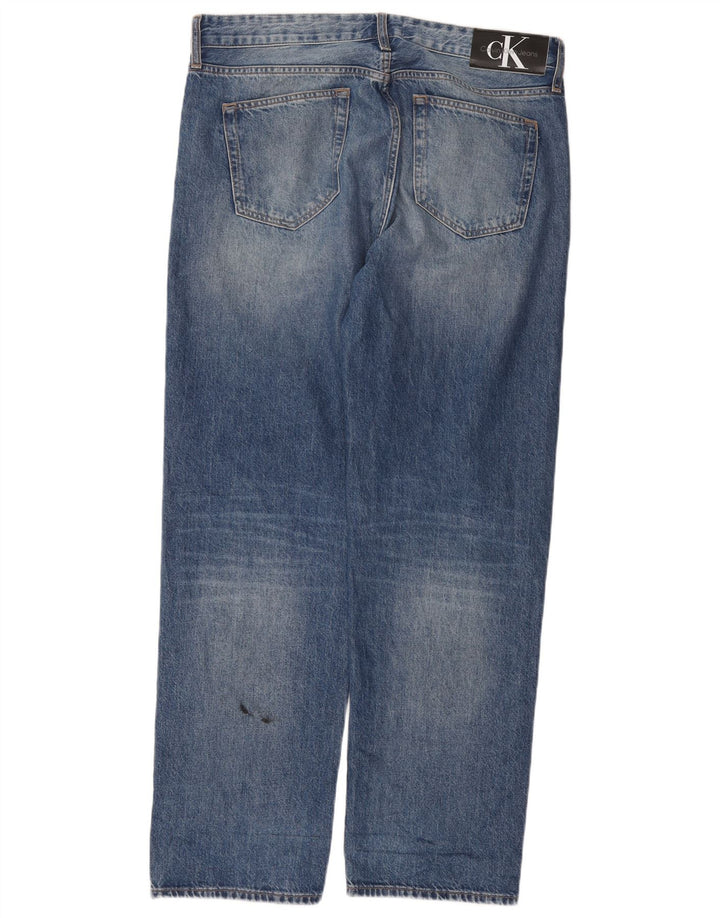 Мужские прямые джинсы Calvin Klein W33 L31, синий хлопок