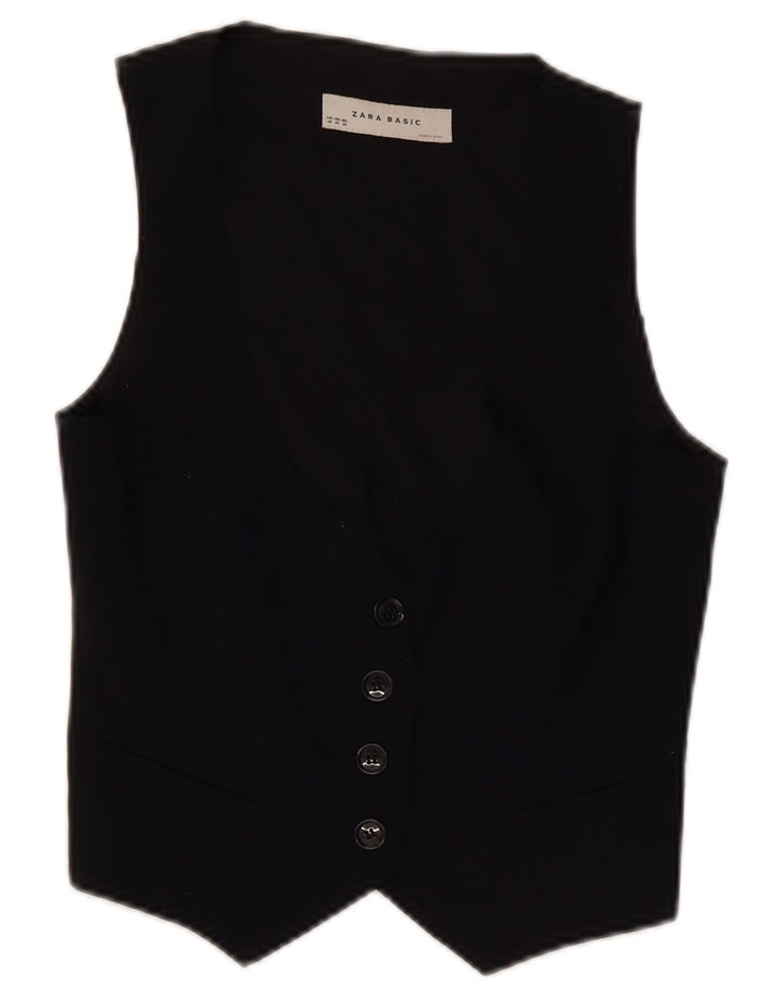 Женский жилет Zara UK 6 XS, черный полиэстер