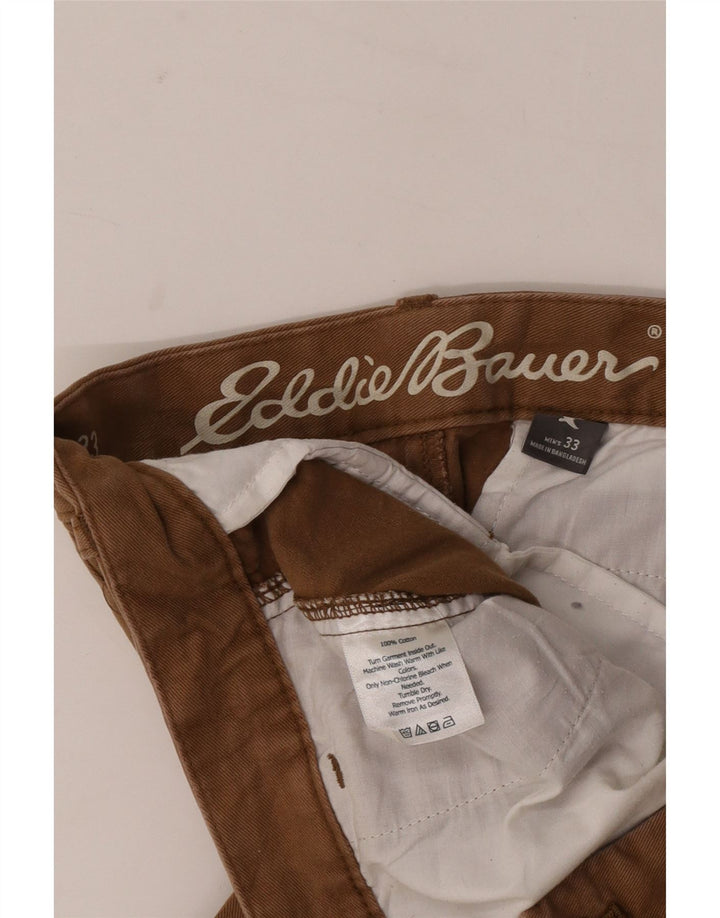Мужские шорты чинос Eddie Bauer W33 среднего коричневого цвета, хлопок