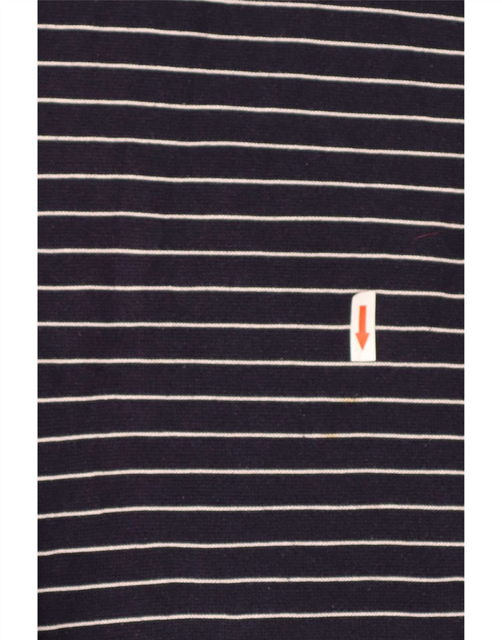 Мужской джемпер с v-образным вырезом Lacoste, размер 4, средний, темно-синий в полоску