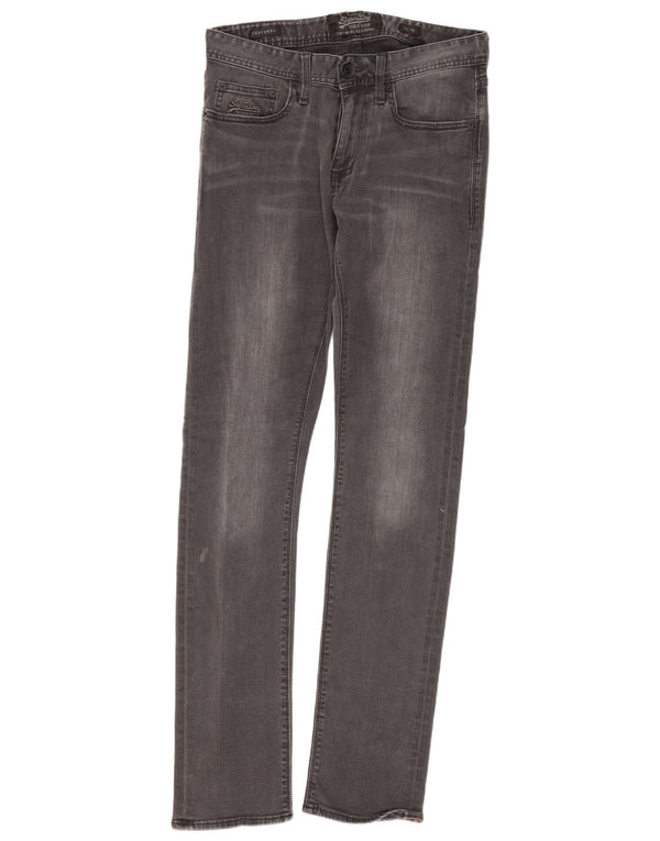 Мужские узкие джинсы Superdry W29 L32 Серый хлопок