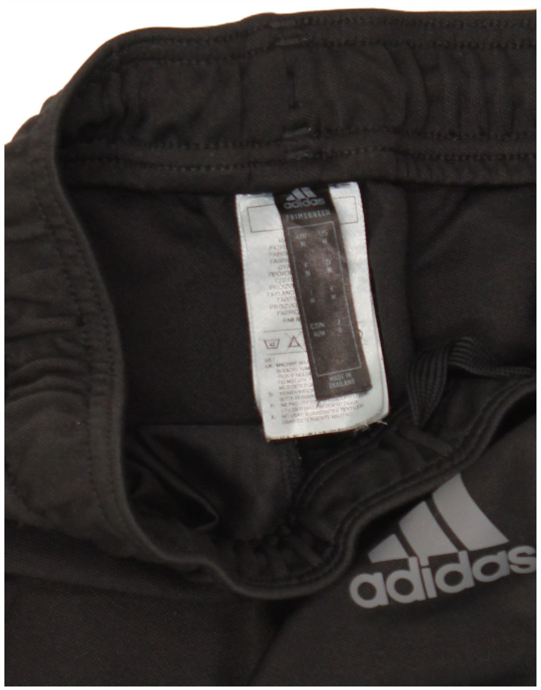 Мужские спортивные брюки Adidas среднего размера, черные, из полиэстера, спортивные