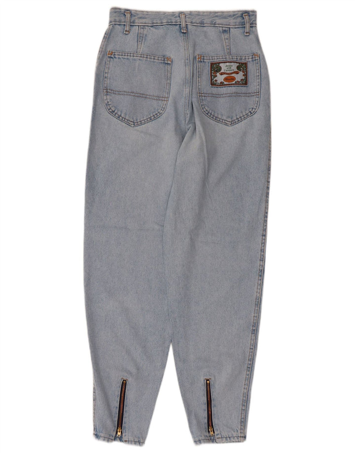 ВИНТАЖНЫЕ женские зауженные джинсы с высокой талией W29 L27 синие