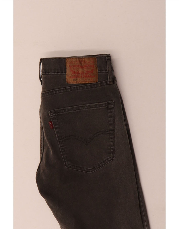 Мужские зауженные зауженные джинсы Levi's 512 W30 L32 Серые хлопковые