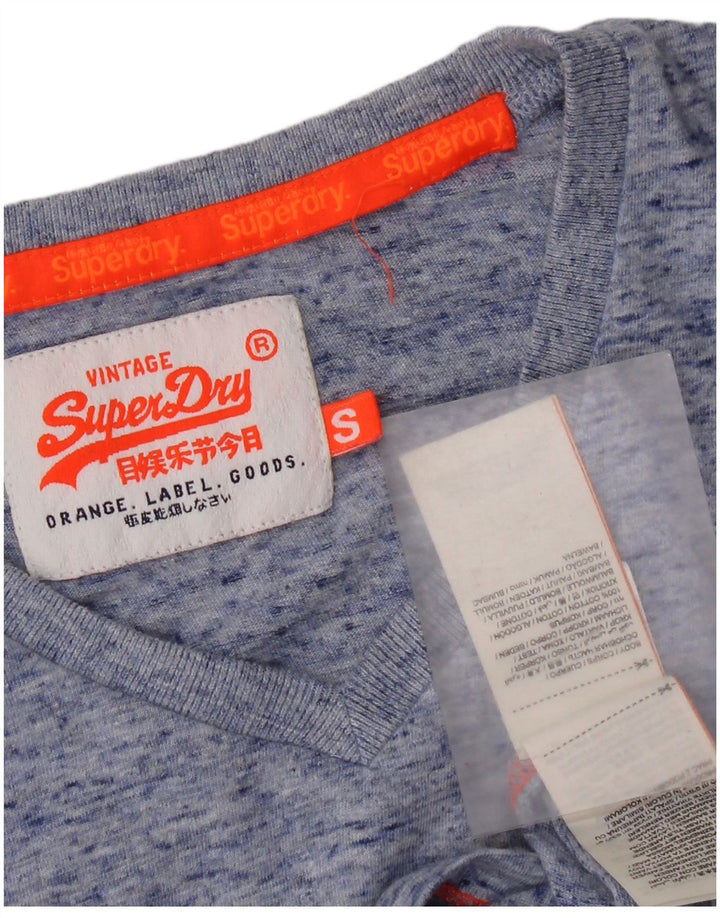 Мужская футболка Superdry, маленький синий крапчатый хлопок