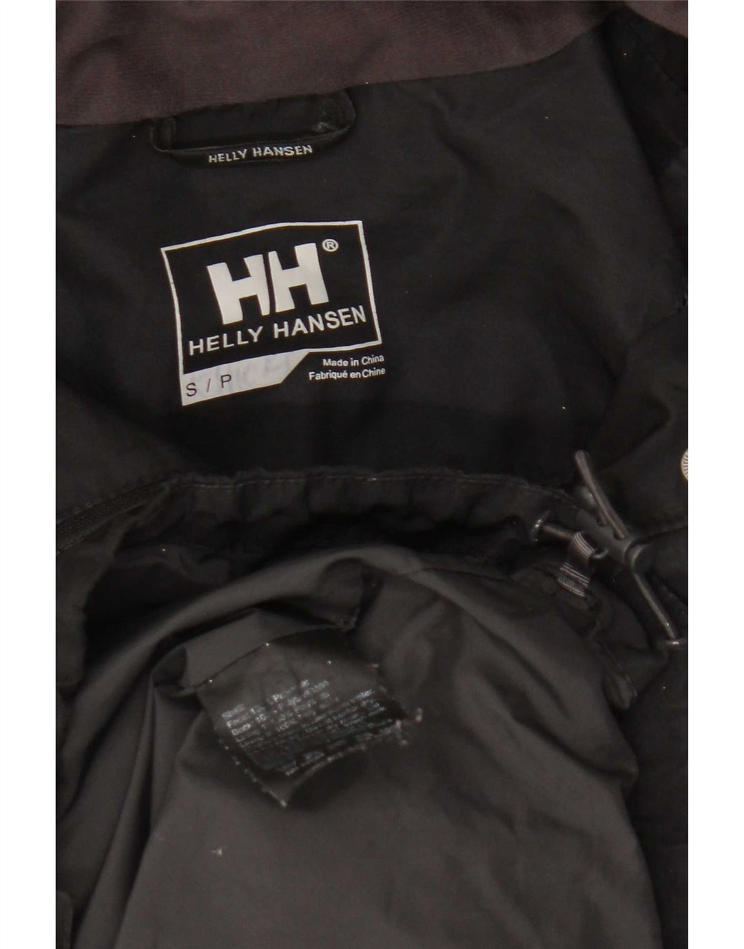 Женская ветровка Helly Hansen с капюшоном UK 10, маленькая черная полиэстер