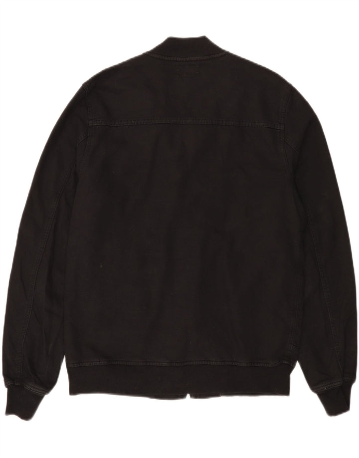 Мужской бомбер True Religion UK 36, маленький, черный, хлопок
