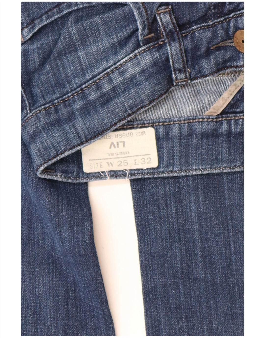 Женские прямые джинсы DIESEL Liv W25 L29, синий хлопок