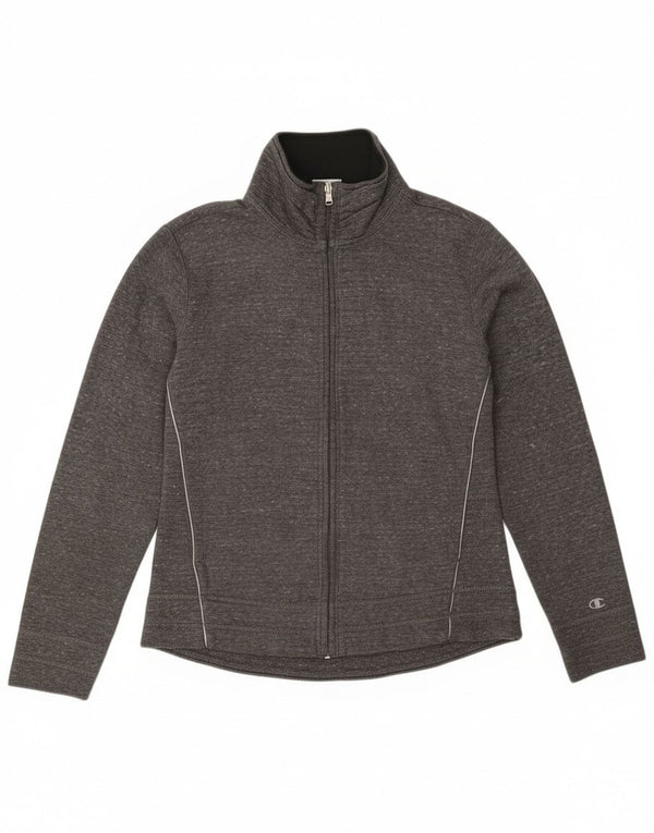 Женский спортивный костюм Champion, верхняя куртка UK 10, маленький серый хлопок с крапинками