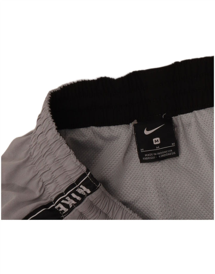 Мужские спортивные шорты Nike с графическим рисунком, средне-серые, полиэстер с цветными блоками