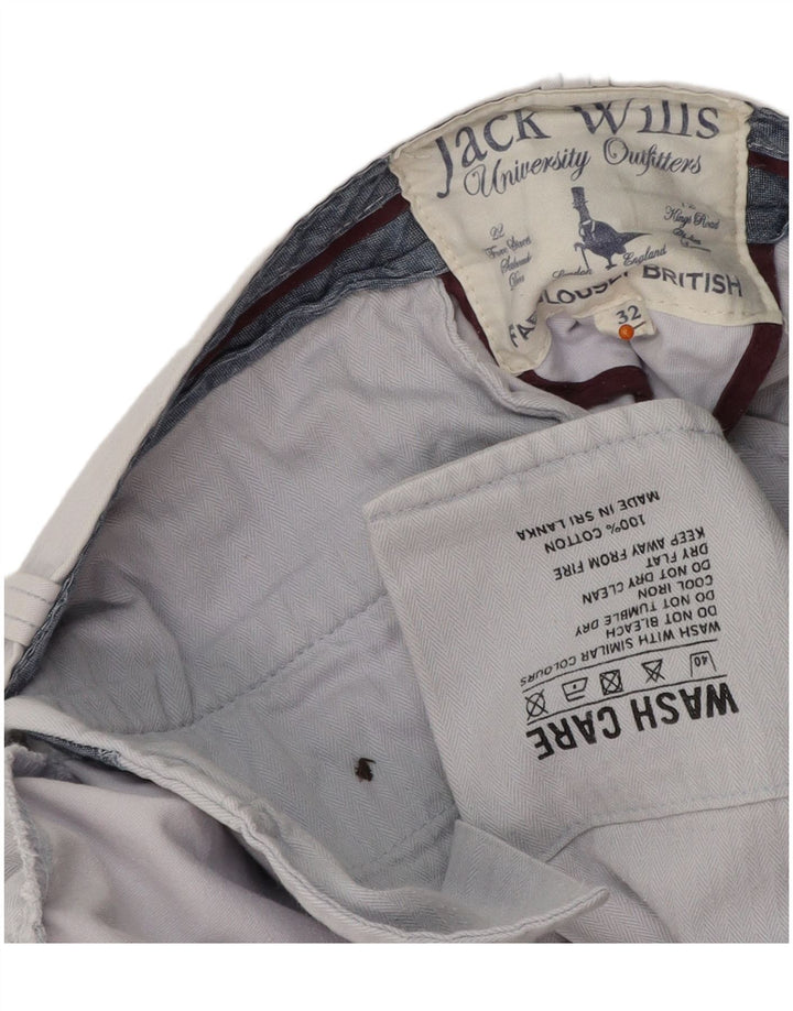 Мужские шорты чинос JACK WILLS W32, средний синий хлопок