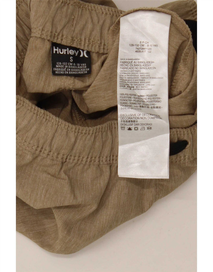 Спортивные шорты Hurley для мальчиков 8-9 лет, маленькие, коричневые, полиэстер