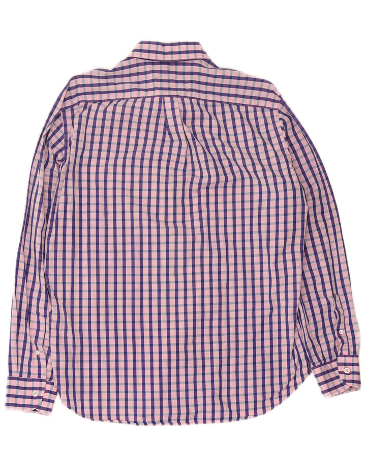 Мужская рубашка Harmont & Blaine XL из хлопка в розовую клетку