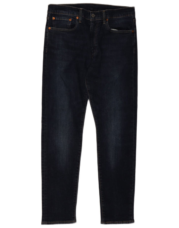 Мужские зауженные джинсы Levi's 512 W32 L30 темно-синие, хлопок