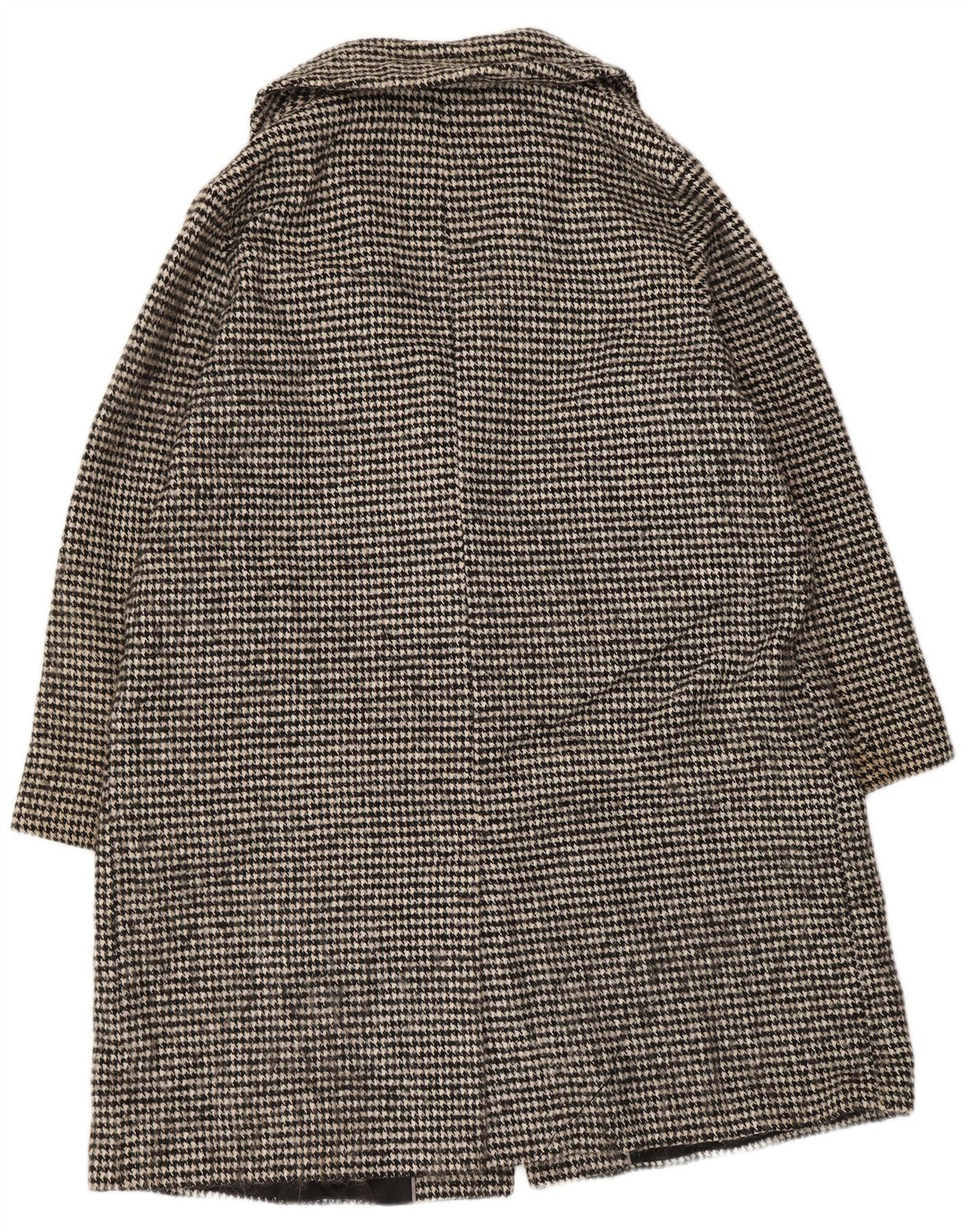 Женское двубортное пальто оверсайз John Lewis UK 18 XL, черное с узором «гусиные лапки»