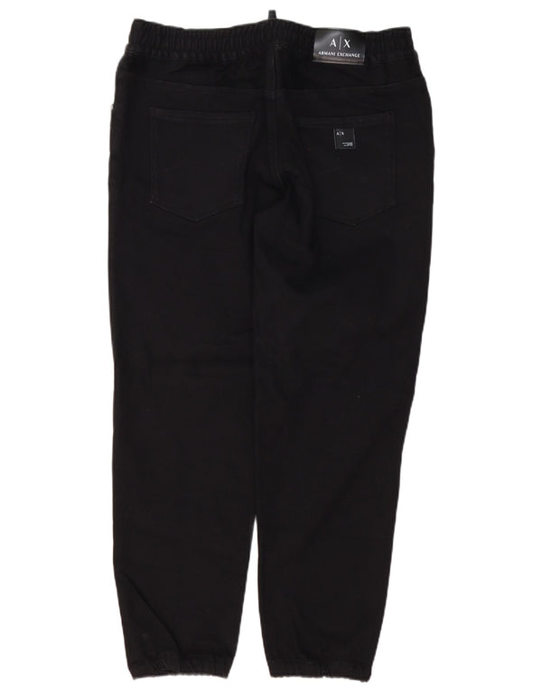 Мужские джоггеры Armani Exchange Slim W32 L28, черный хлопок
