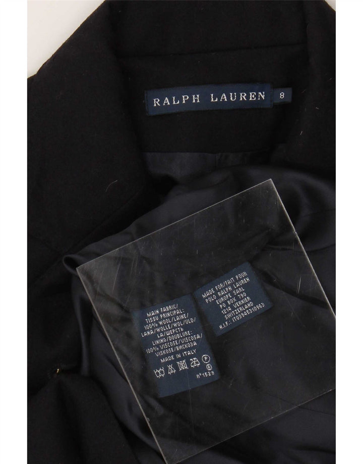 Женский пиджак на двух пуговицах Ralph Lauren, США 8, средний темно-синий, шерстяной