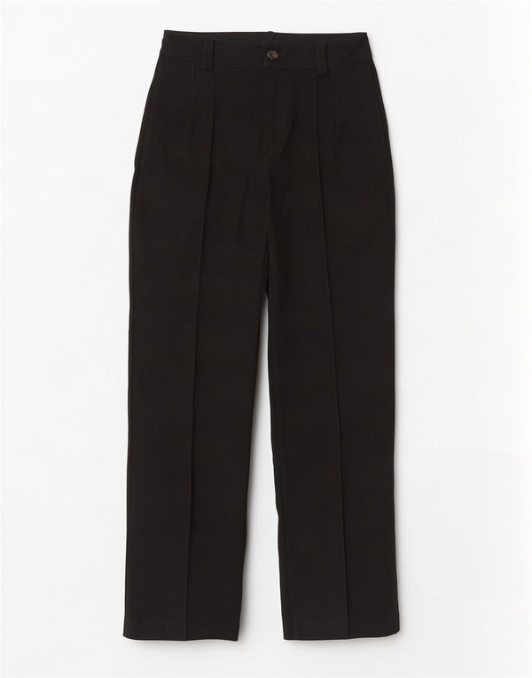 Zara Женские повседневные зауженные брюки с высокой талией, маленькие W26 L32, черные