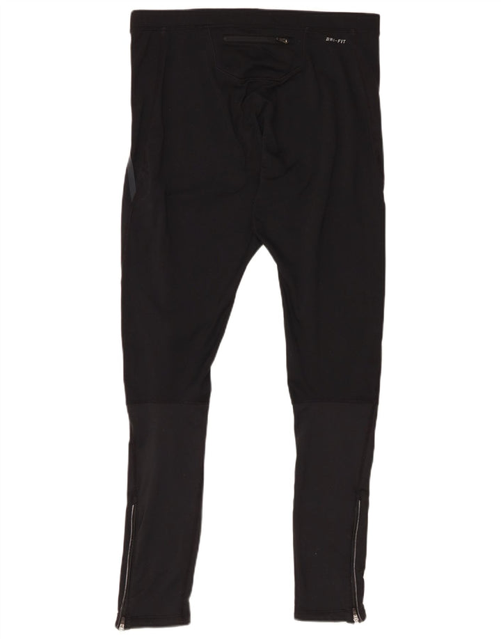 Женские леггинсы Nike Dri Fit UK 16, большие черные полиэстер