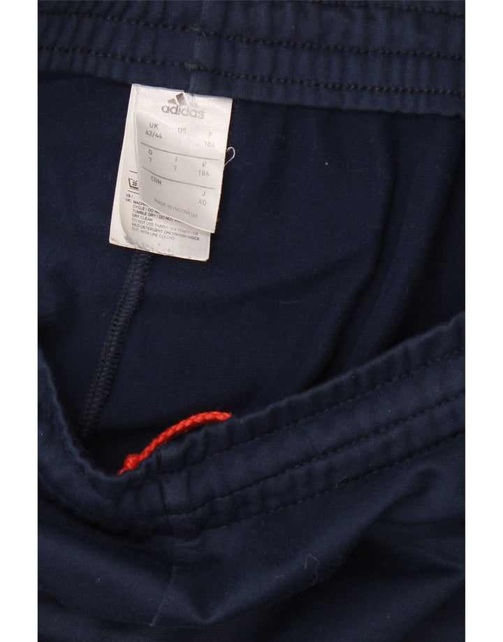 Мужские спортивные брюки ADIDAS UK 42/44, большие, темно-синие, полиэстер