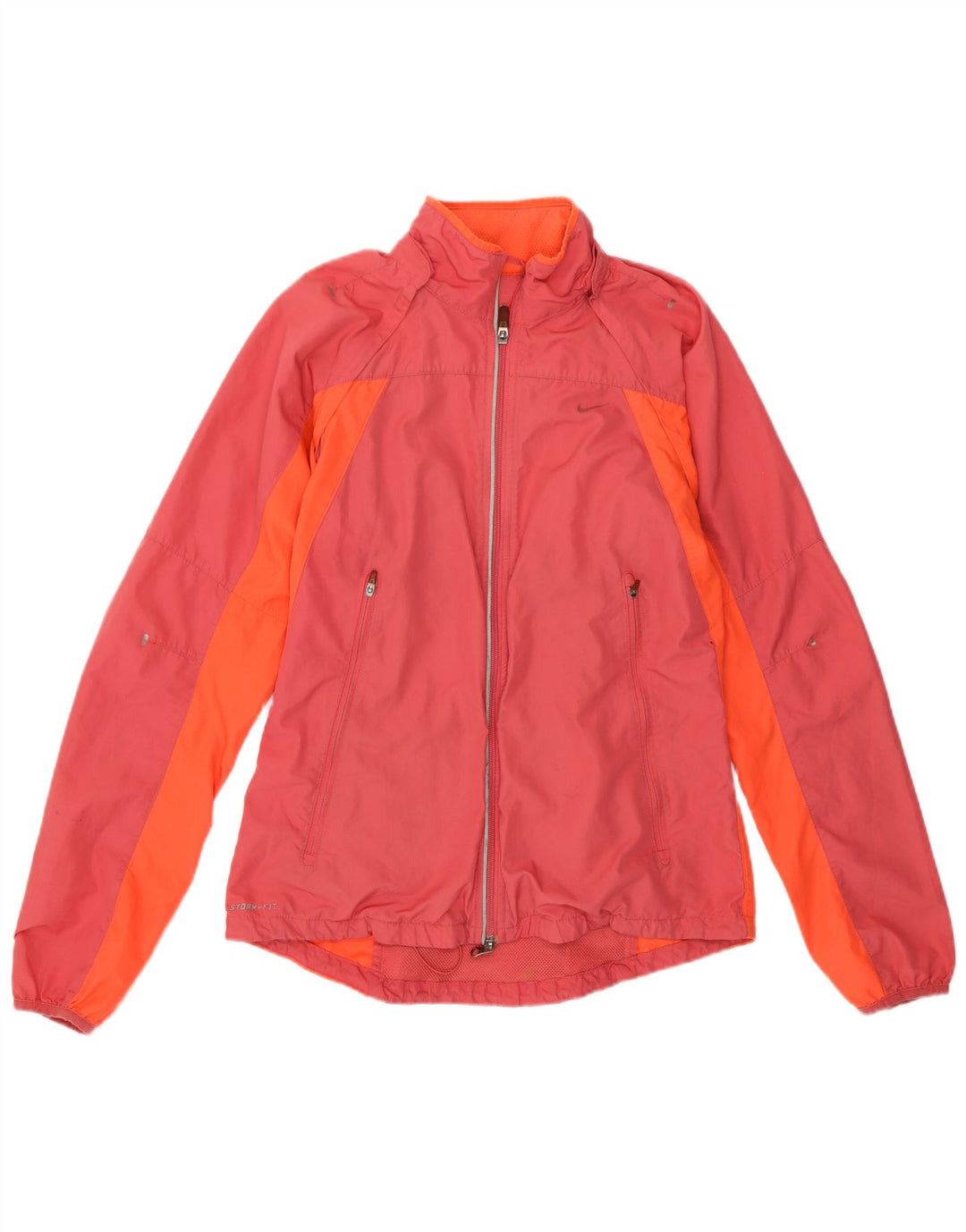 Женская дождевик Nike Storm-Fit UK 12, полиэстер с цветными блоками, средний розовый цвет
