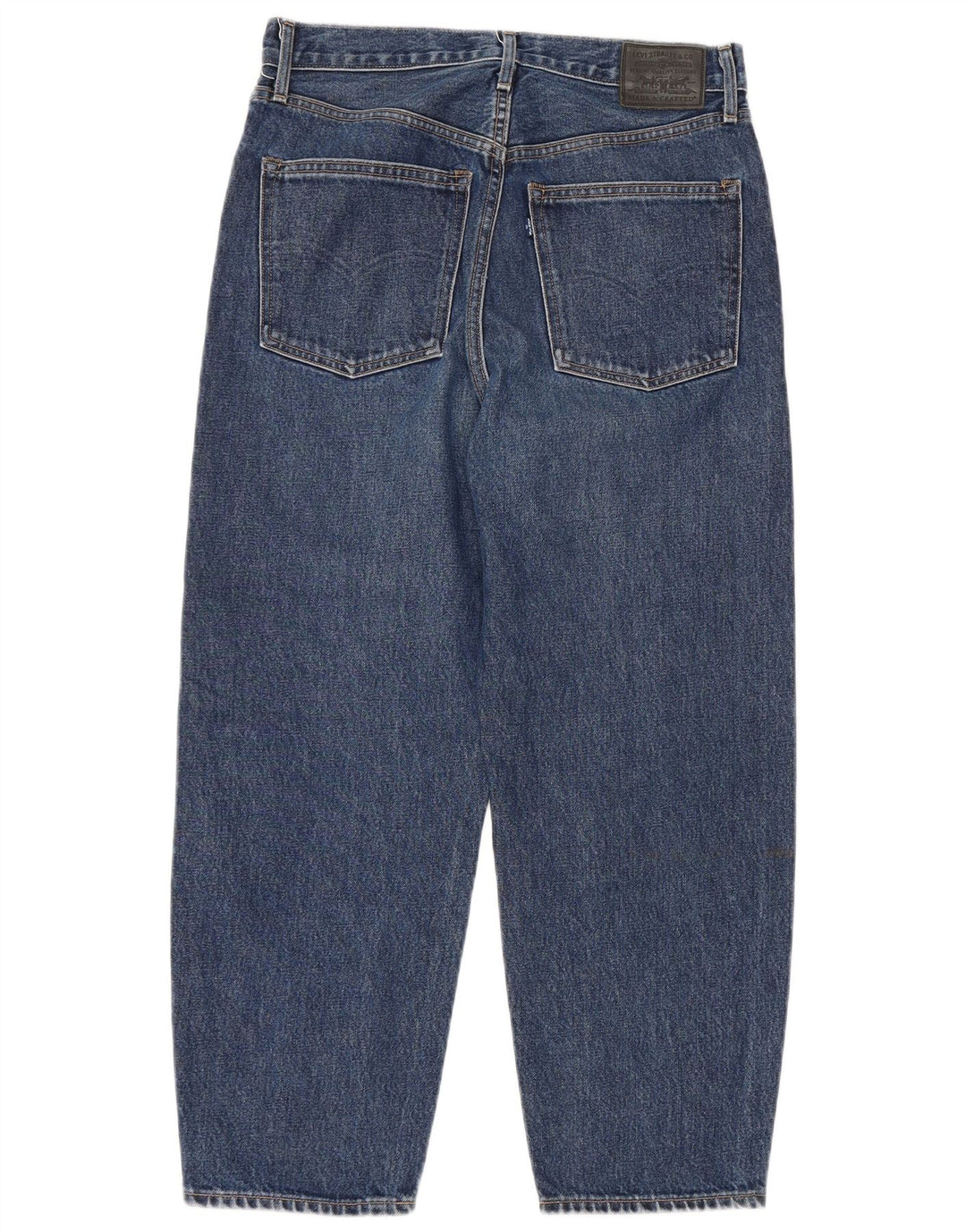 Женские укороченные джинсы Levi's с высокой талией W26 L25, синий хлопок