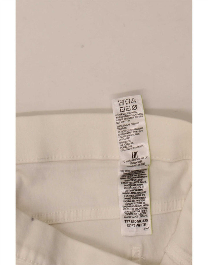 Женские джинсы джеггинсы Marks & Spencer UK 12 Medium W32 L28 Белый хлопок