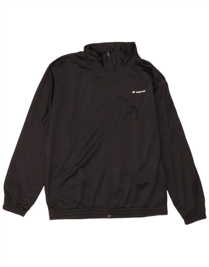 Мужской спортивный костюм Lotto, верхняя куртка XL, черный полиэстер