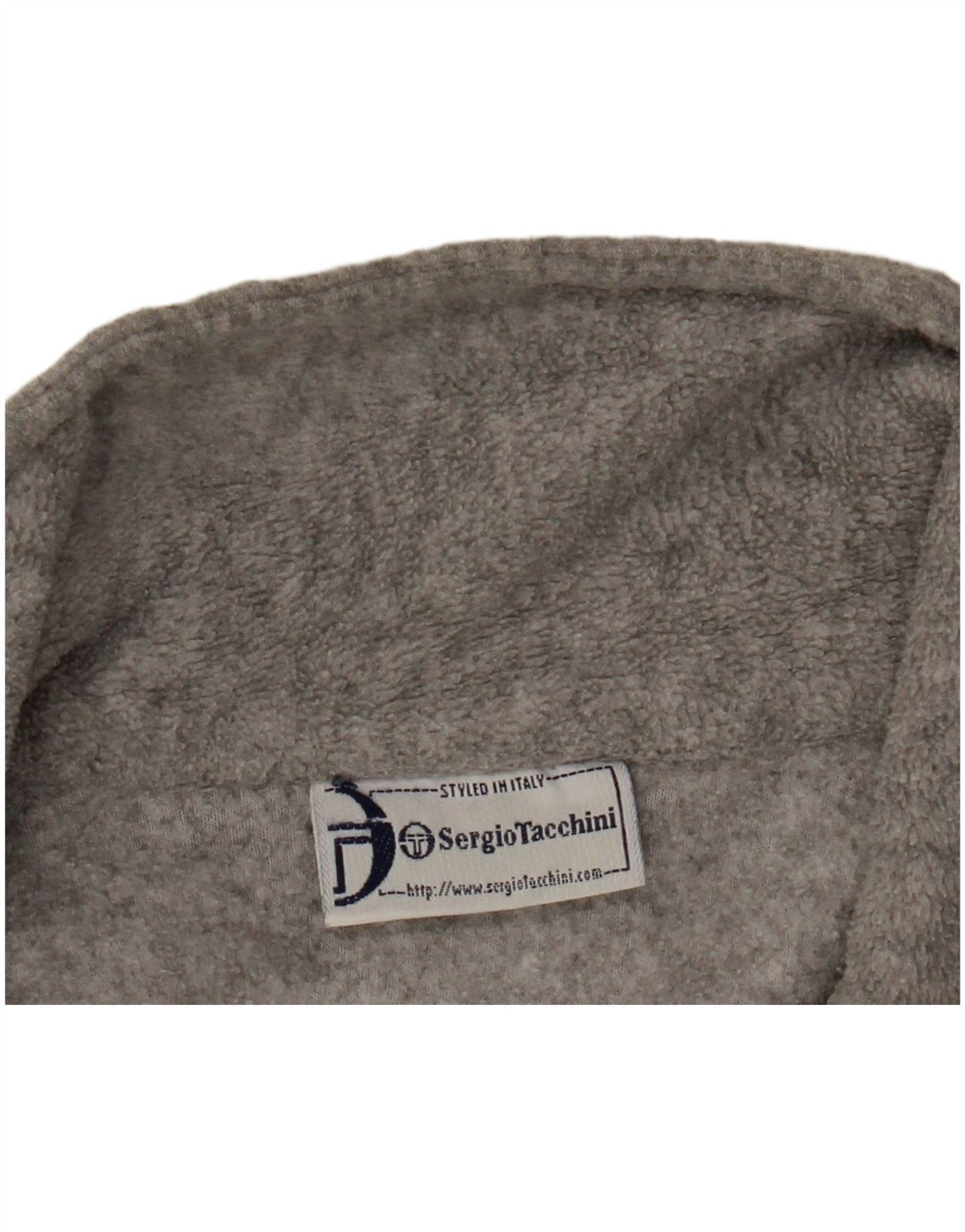 Мужской флисовый джемпер с воротником на молнии SERGIO TACCHINI, большой серый