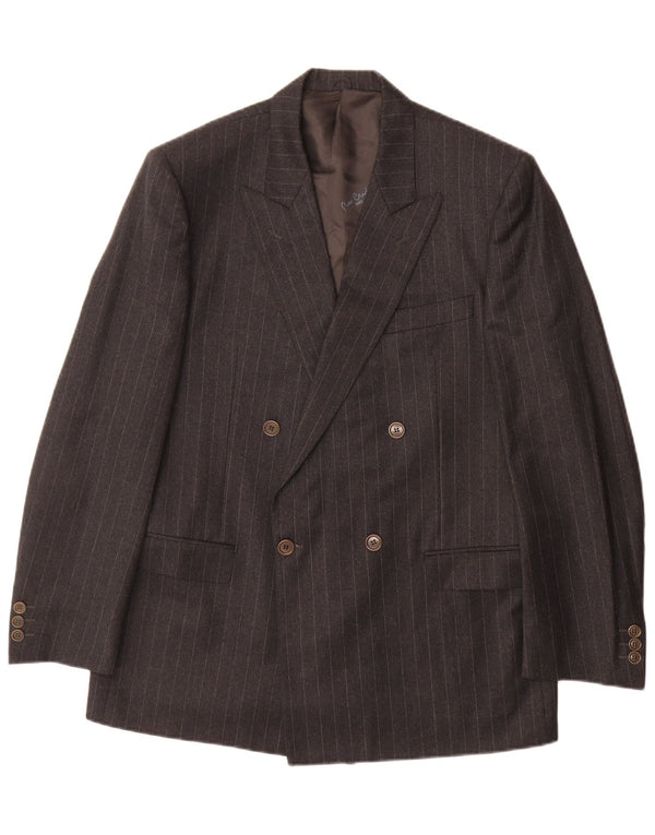 Мужской двубортный костюм-двойка Pierre Cardin UK 40, большой серый классический