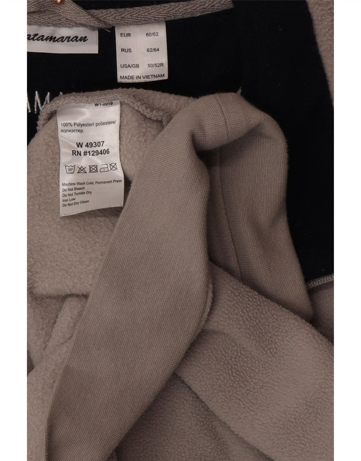 Мужской флисовый джемпер CATAMARAN с воротником на молнии, UK 50/52, 4XL, серый полиэстер